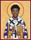 Lamar Jackson Baltimore Ravens Saint Celebrity Prayer Candle gift