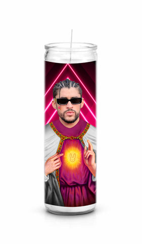 Bad Bunny Saint Celebrity Prayer Candle