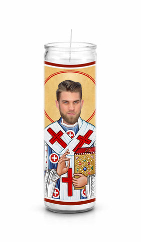 Bryce Harper Philadelphia Phillies Saint Celebrity Pop Culture Prayer Candle