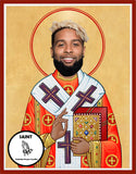 Odell Beckham Jr Cleveland Browns Saint Celebrity Prayer Candles