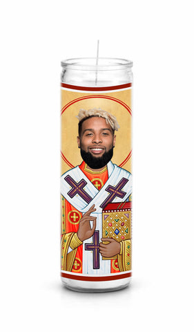 Odell Beckham Jr Cleveland Browns Saint Celebrity Prayer Candle