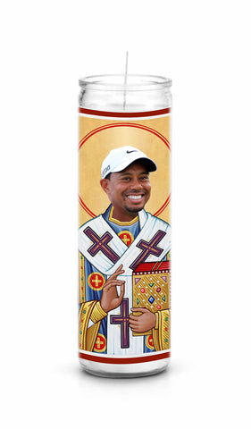 Tiger Woods Saint Celebrity Prayer Candle