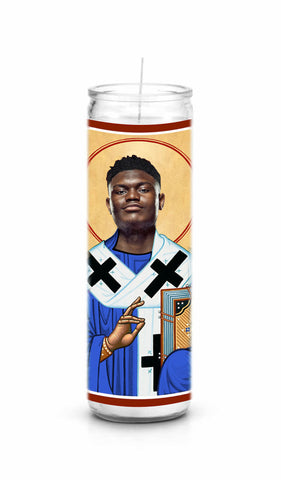 Zion Williamson Duke Blue Devils Basketball Saint Celebrity Prayer Candle